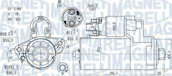 063721521010 Magneti Marelli Стартер автомобиля